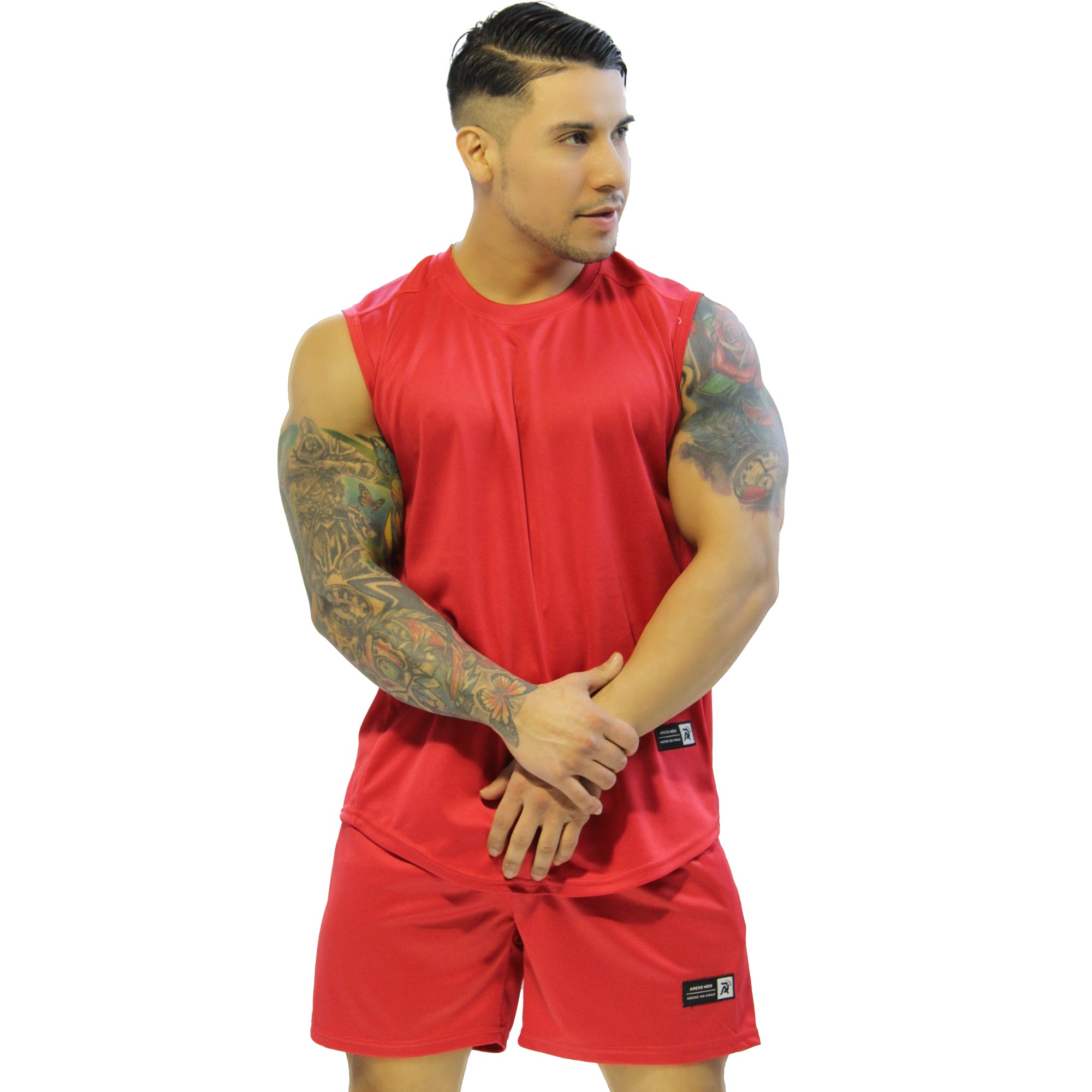 Conjunto dri-fit gym aress rojo