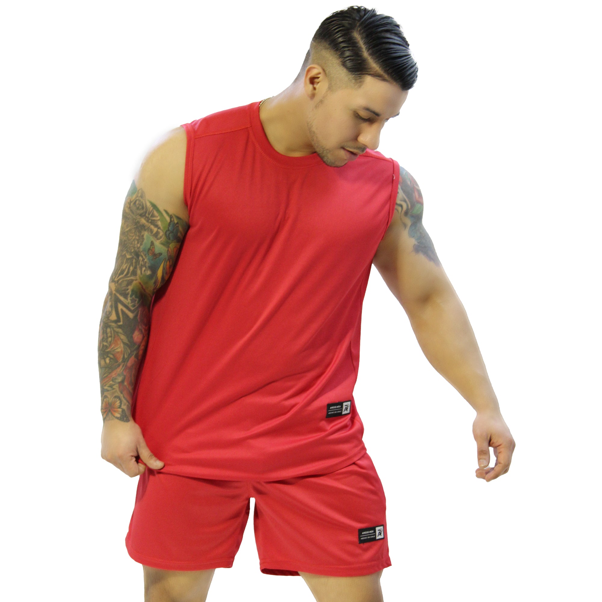 Conjunto dri-fit gym aress rojo