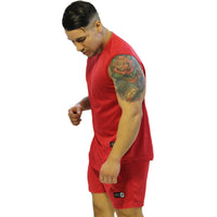 Conjunto dri-fit gym aress rojo
