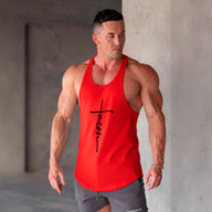 polera musculosa tirante faith rojo