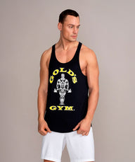 polera musculosa tirante gold gym negro