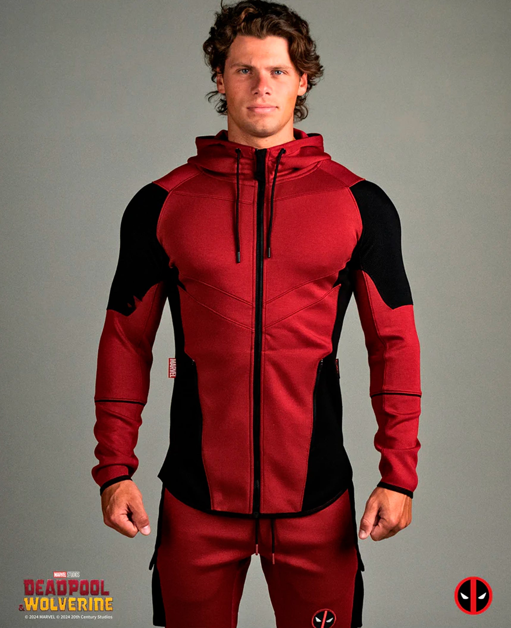 Poleron canguro con capucha de alto rendimiento DEADPOOL