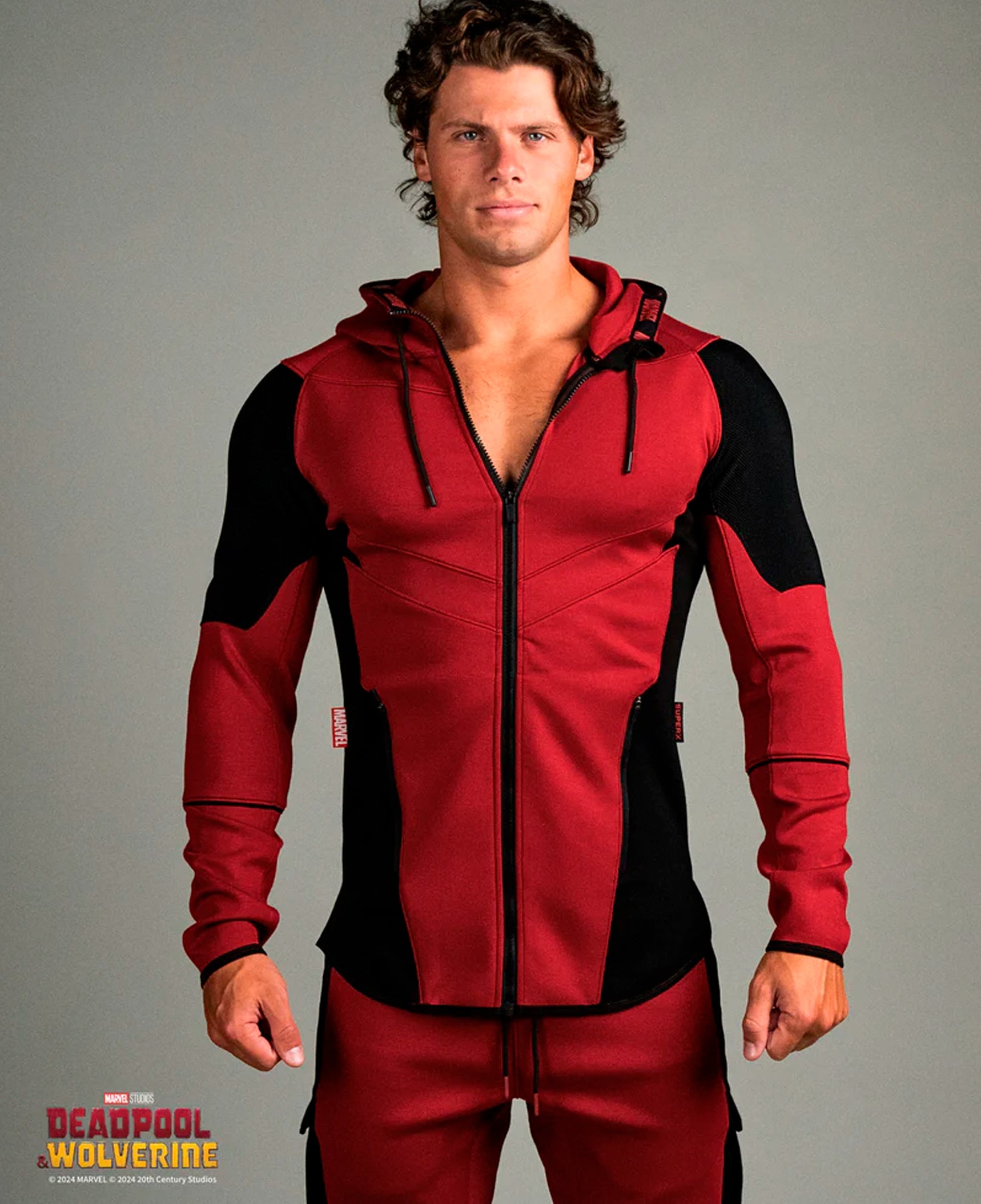 Poleron canguro con capucha de alto rendimiento DEADPOOL