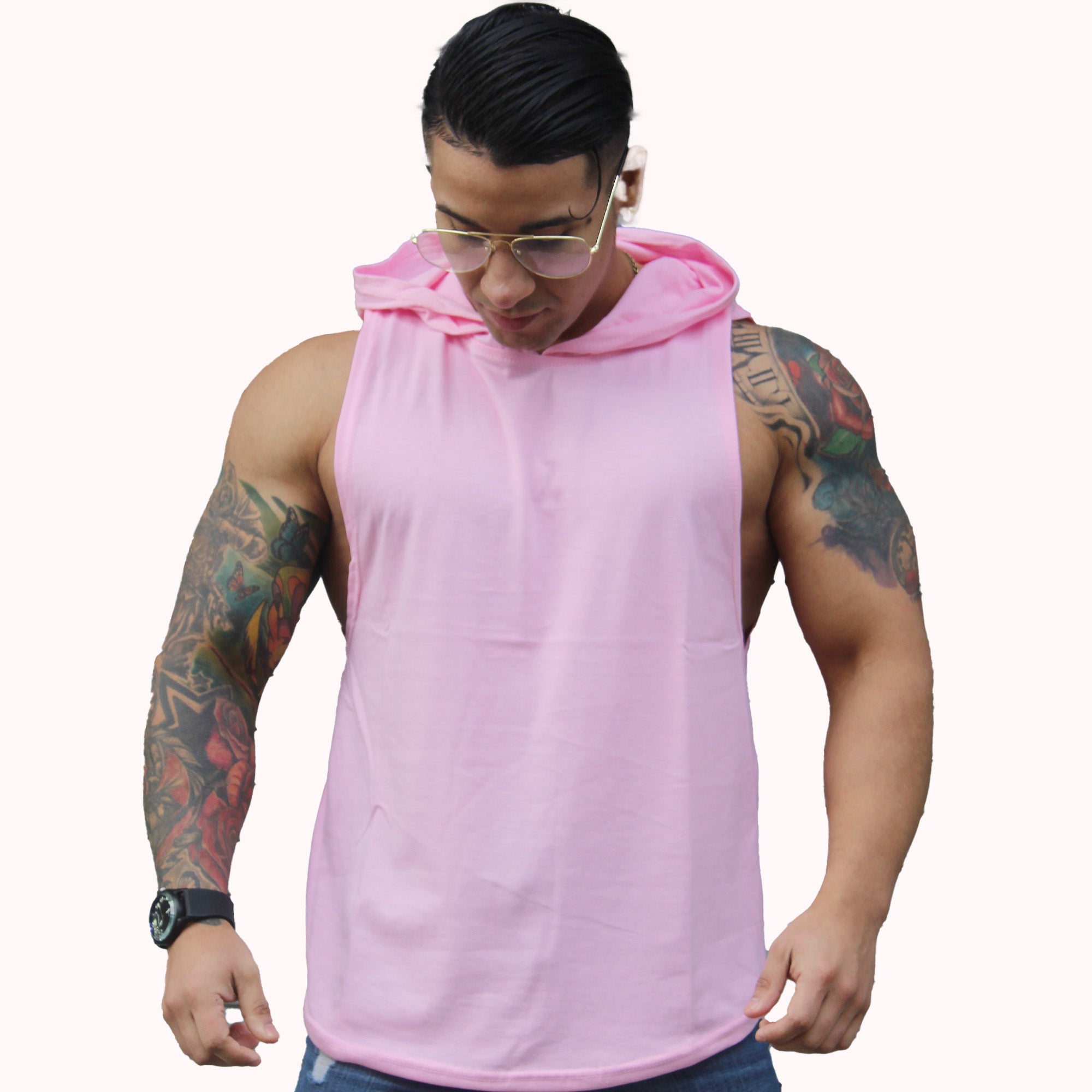 Polera Musculosa Capucha Basic lisas aress