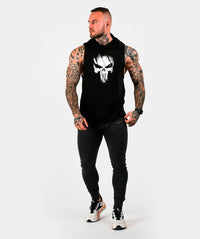 Polera Musculosa Capucha The punisher negro