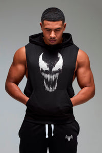 Poleron musculosa canguro Venom Black