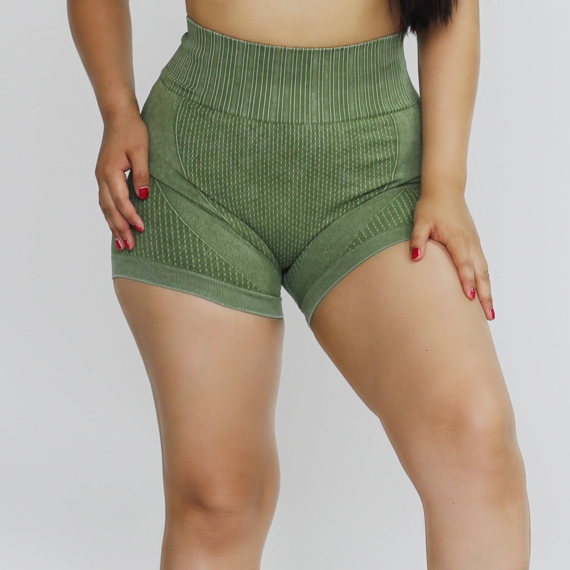 short acid wash de mujer green two