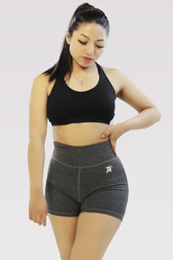 Short Deportivo lycra Algodon mujer Aress Gris