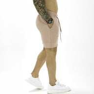 Short slim fit gym - beige