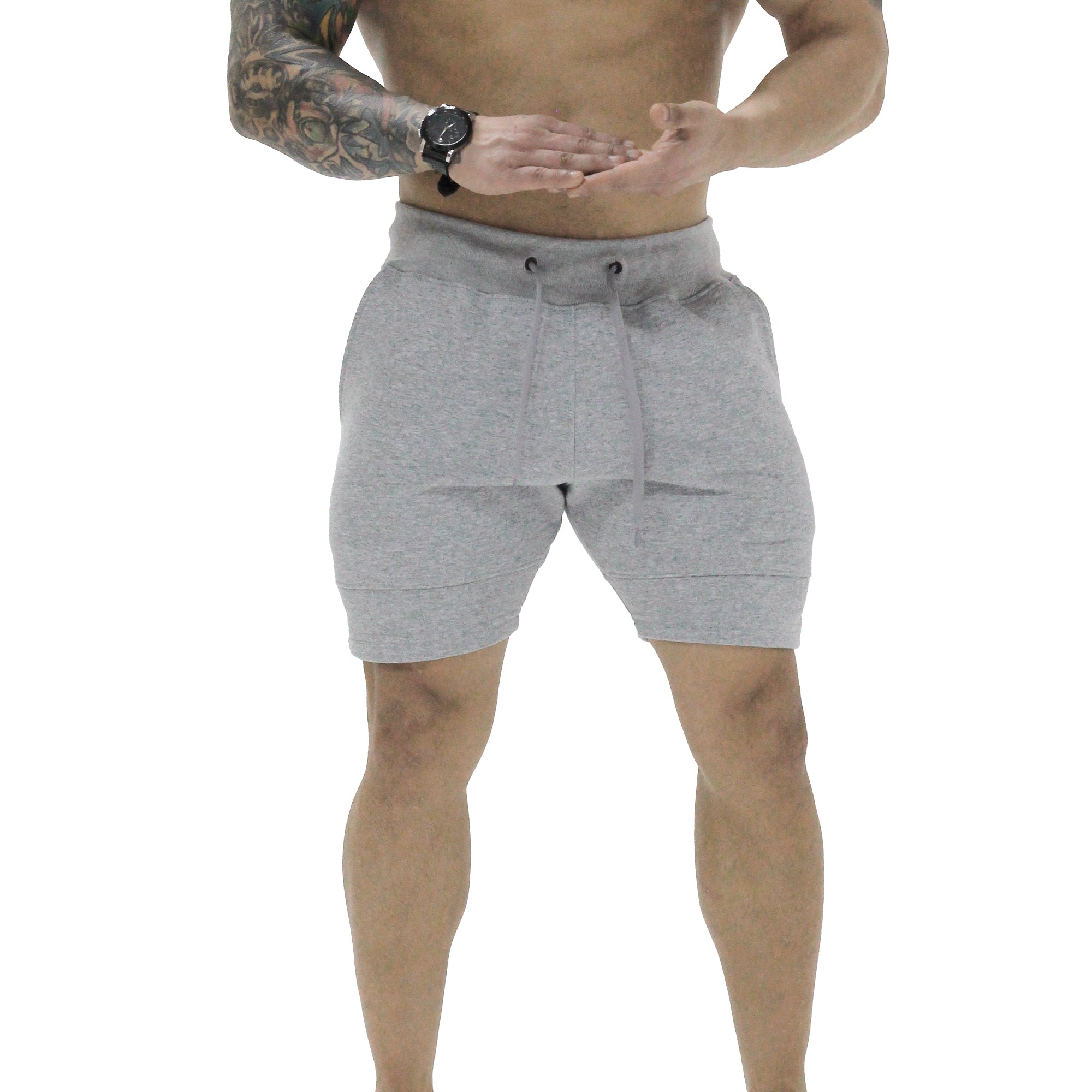 Short slim fit gym - Gris