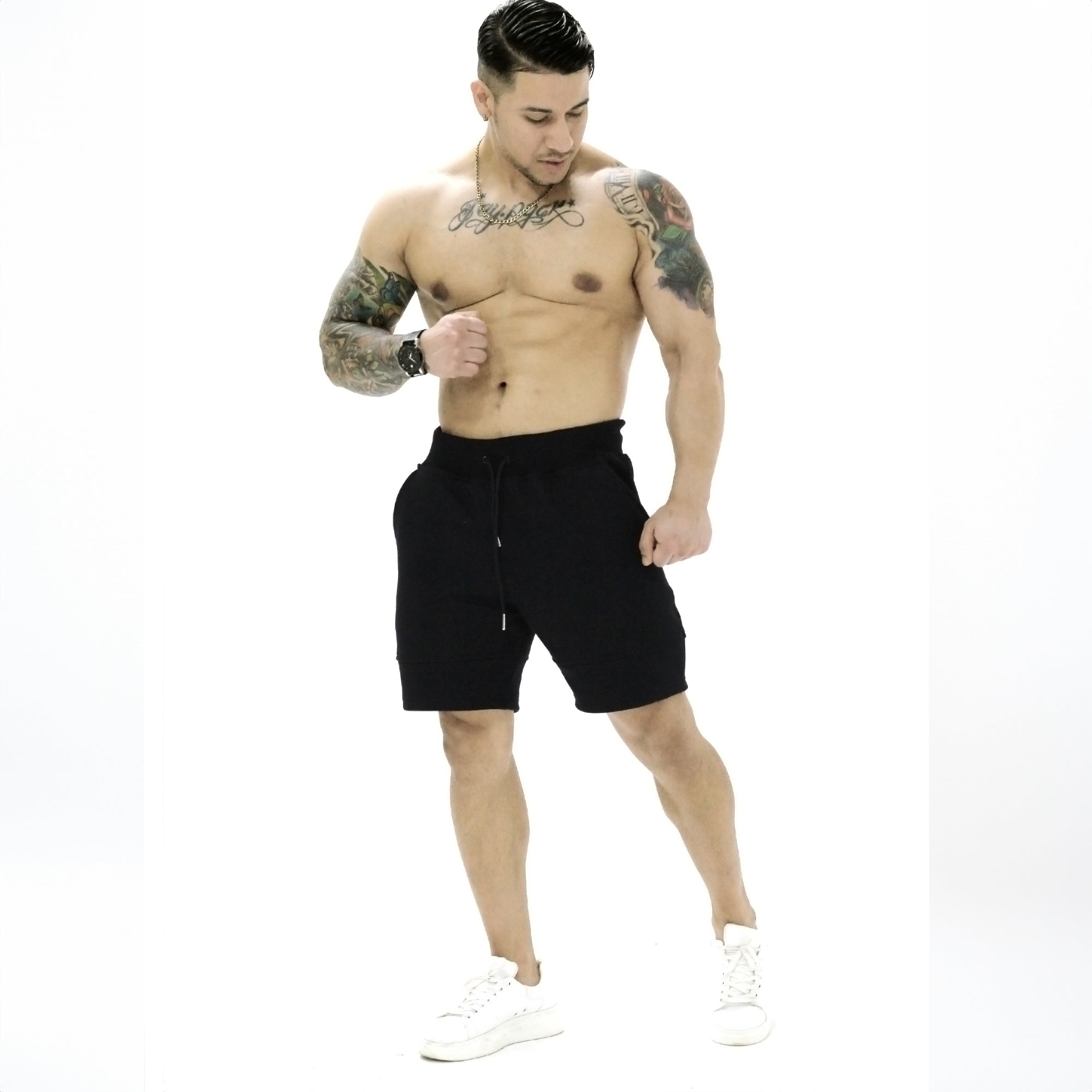 Short slim fit gym - Negro