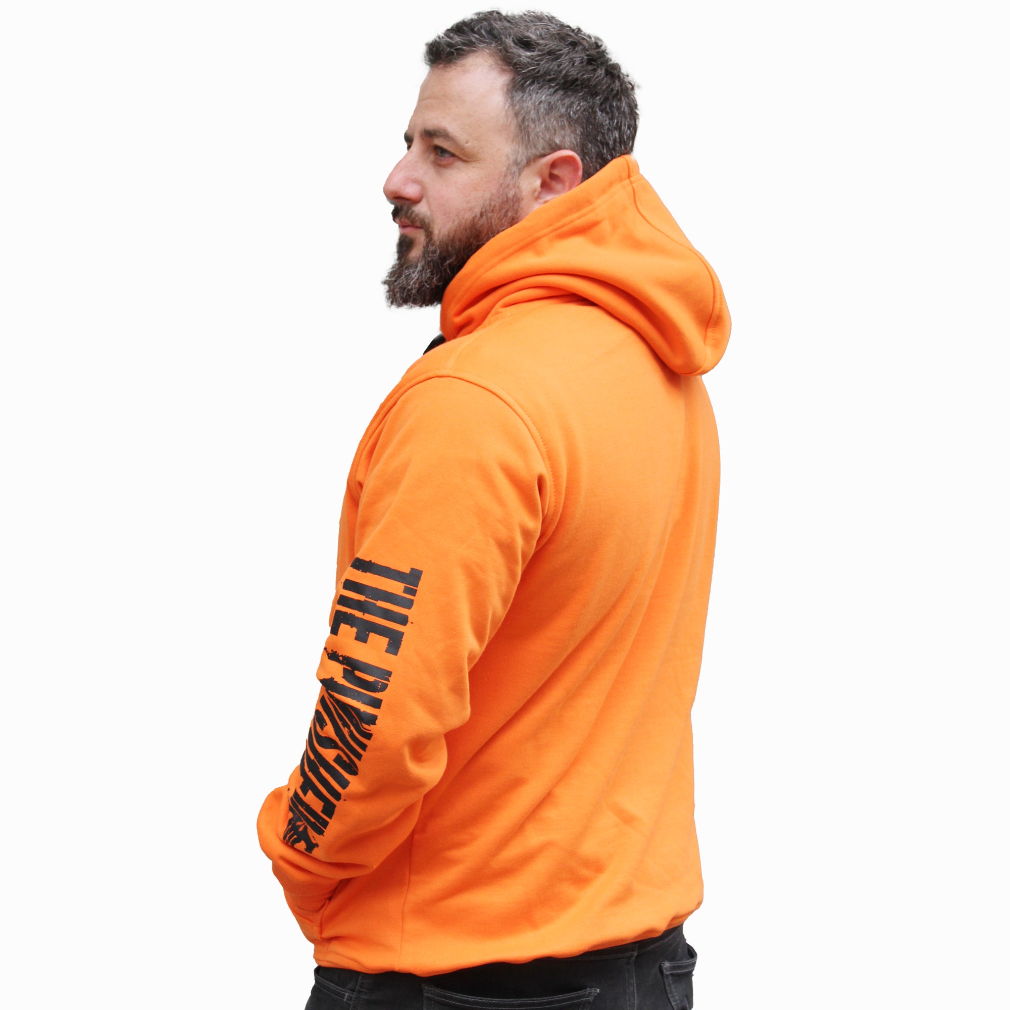 Poleron canguro the punisher naranja
