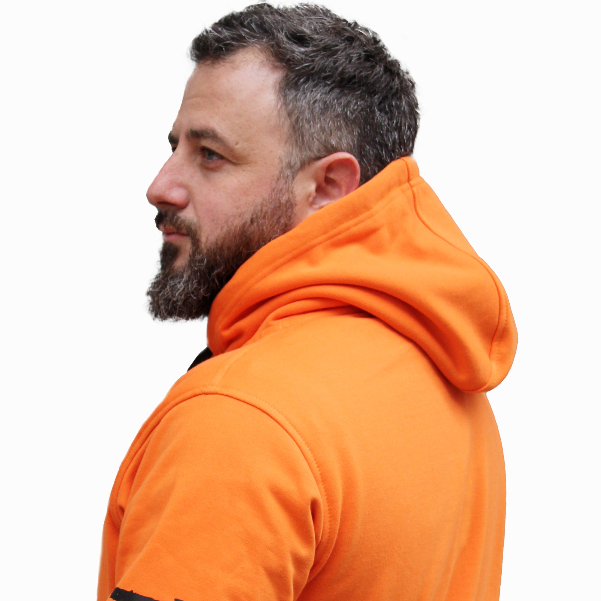 Poleron canguro the punisher naranja