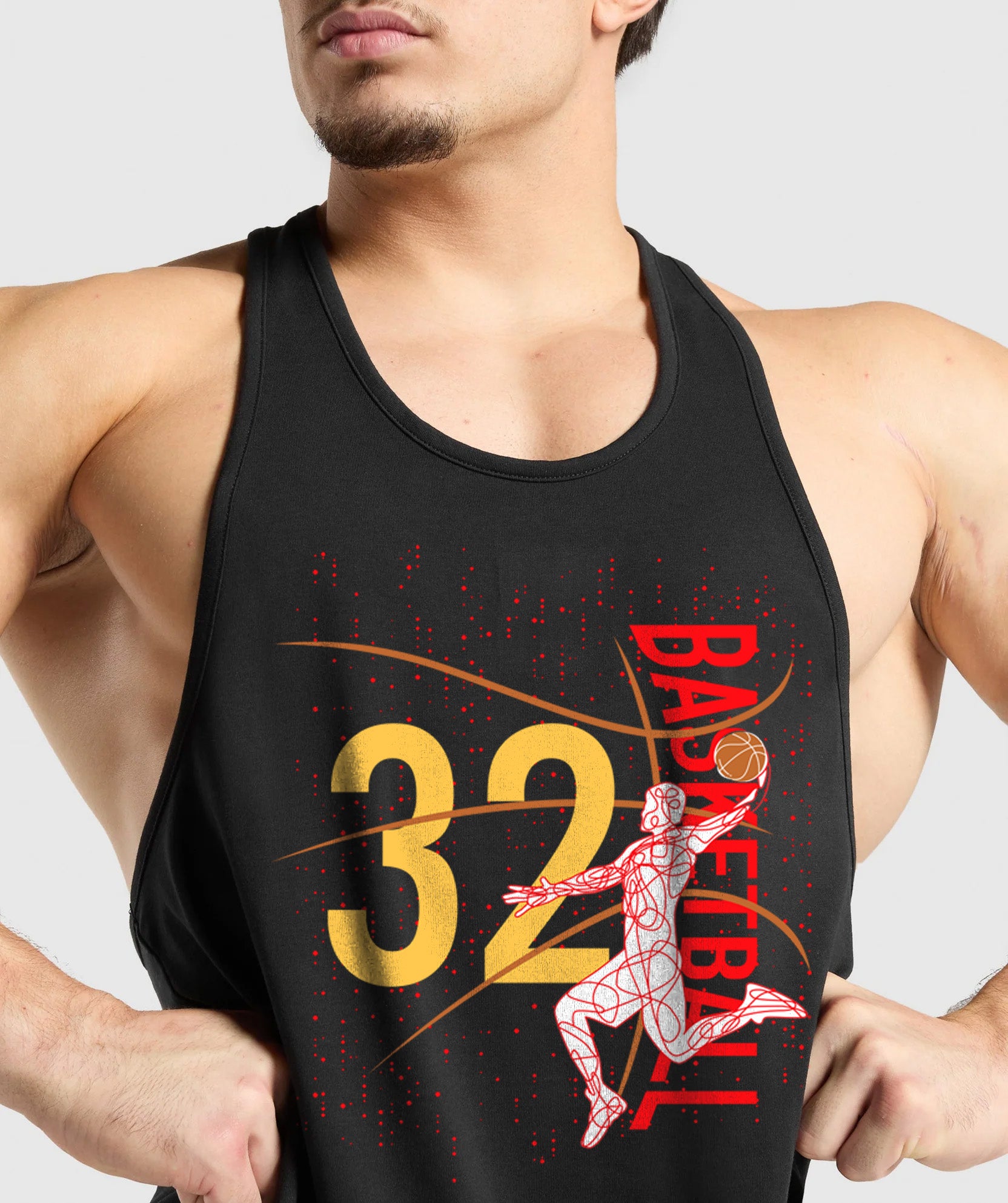 polera musculosa tirante aress 32 negro