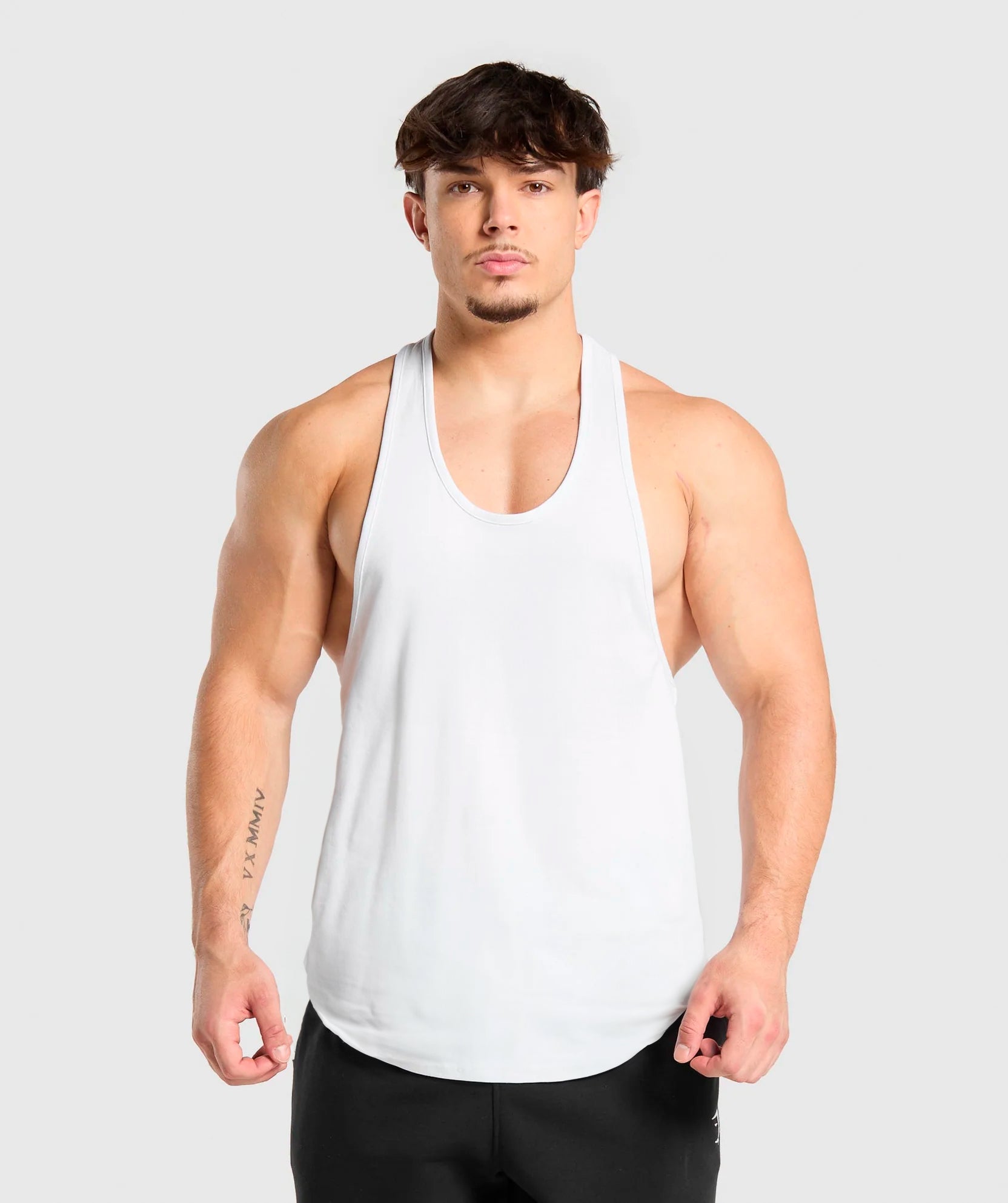 Polera musculosa Tirante lisa - Blanco