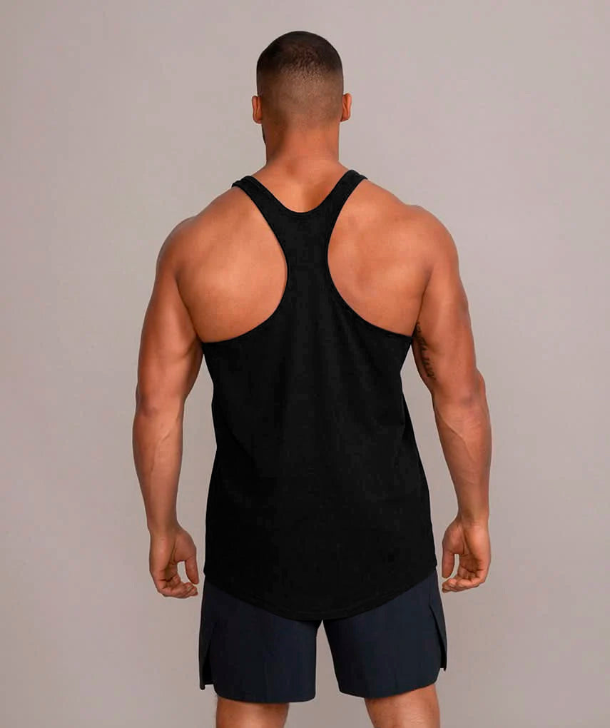 Polera musculosa Tirante lisa - Negro