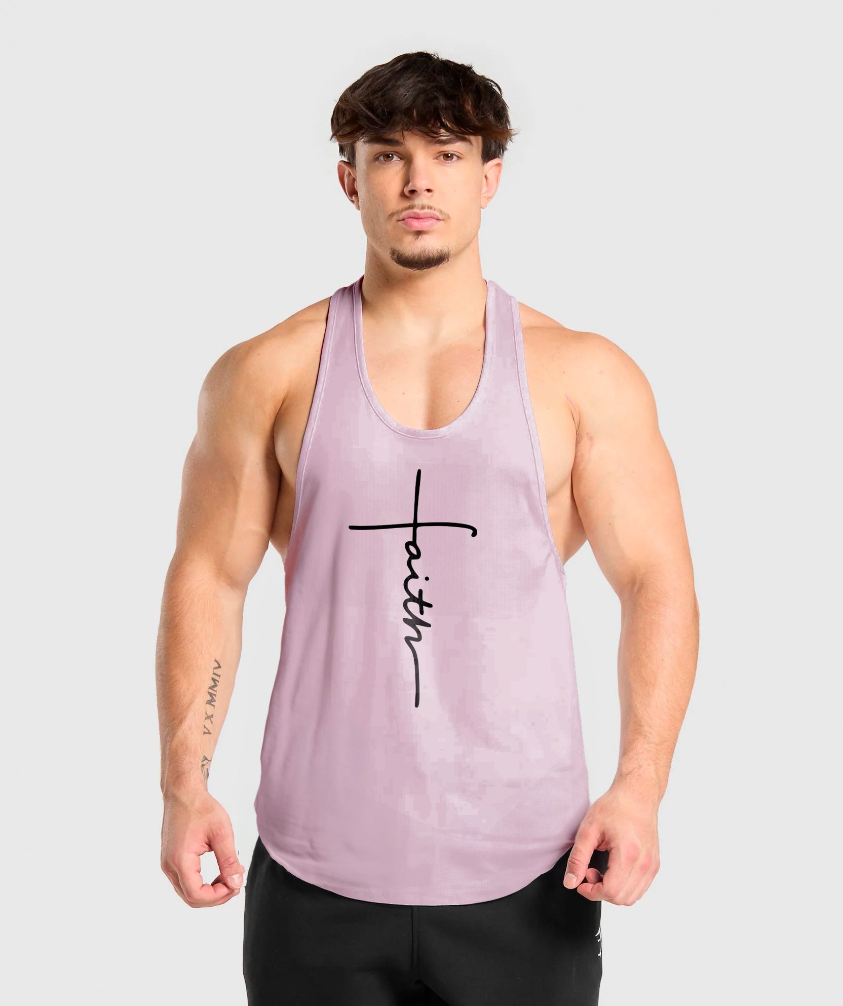 polera musculosa tirante faith palo rosa