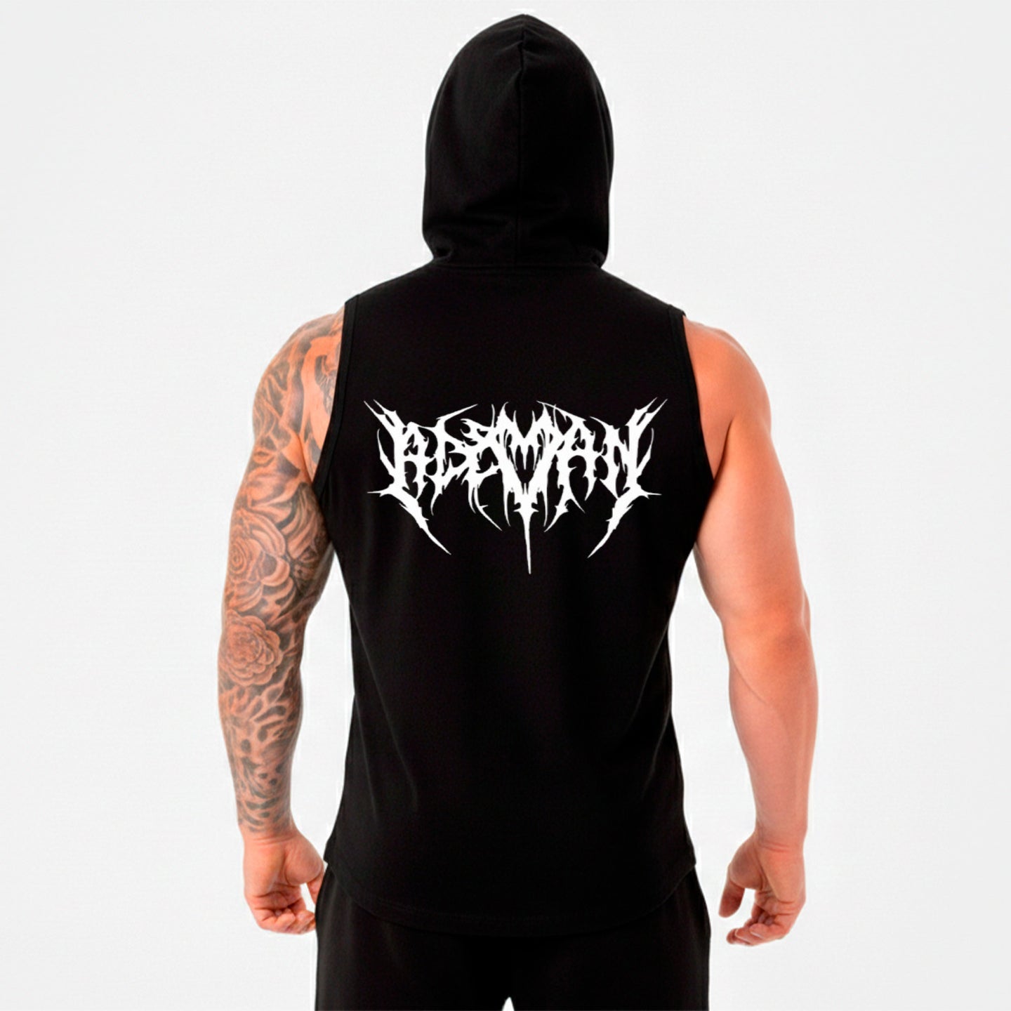 Polera Musculosa Gothic con capucha