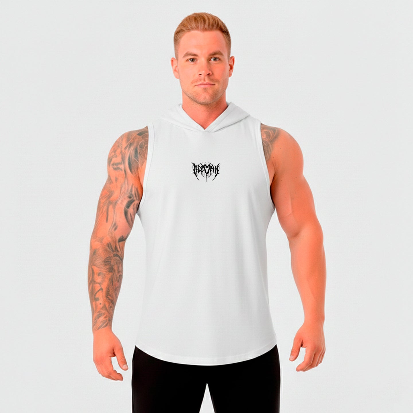 Polera Musculosa Gothic con capucha