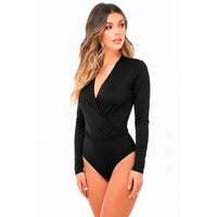 Body para Mujer Cuello en V de Manga Larga