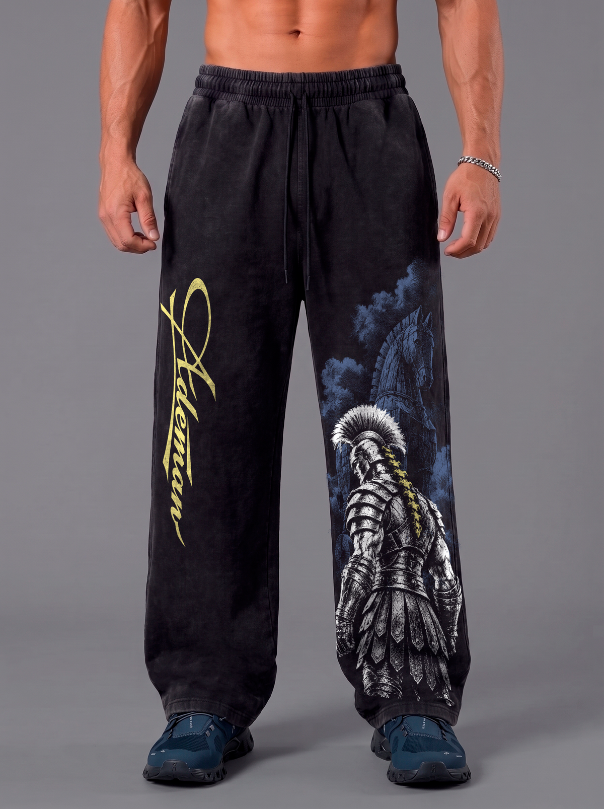 Pantalón Acid Wash Agamenon Three Black