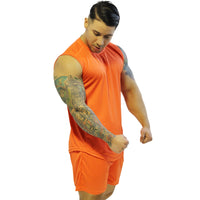 Conjunto dri-fit  gym aress naranja