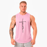 Polera musculosa cuello redondo faith palo rosa