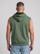 Polerón Musculosa con Capucha lisa Premium | Green