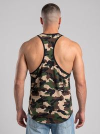 Polera musculosa Tirante lisa - Militar