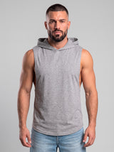 Polera Musculosa Capucha Lisa - Grey