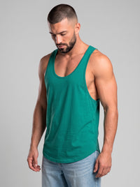 Polera musculosa Tirante lisa - Verde jade