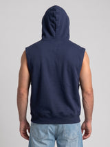 Polerón Musculosa con Capucha lisa Premium | Navy