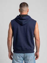 Polerón Musculosa con Capucha lisa Premium | Navy