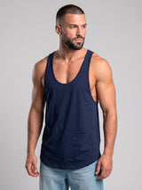 Polera musculosa Tirante lisa - Azul marino