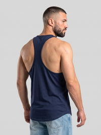 Polera musculosa Tirante lisa - Azul marino
