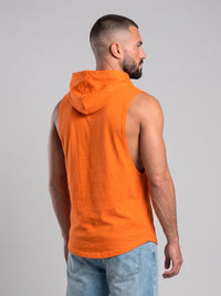 Polera Musculosa con Capucha Lisa – Naranja