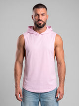 Polera Musculosa Capucha Lisa - baby pink