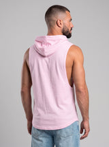 Polera Musculosa Capucha Lisa - baby pink