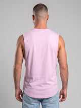 Polera musculosa lisa cuello redondo - Baby pink