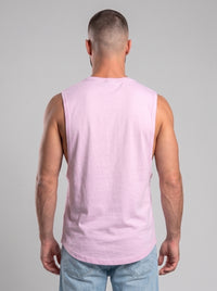 Polera musculosa lisa cuello redondo - Baby pink