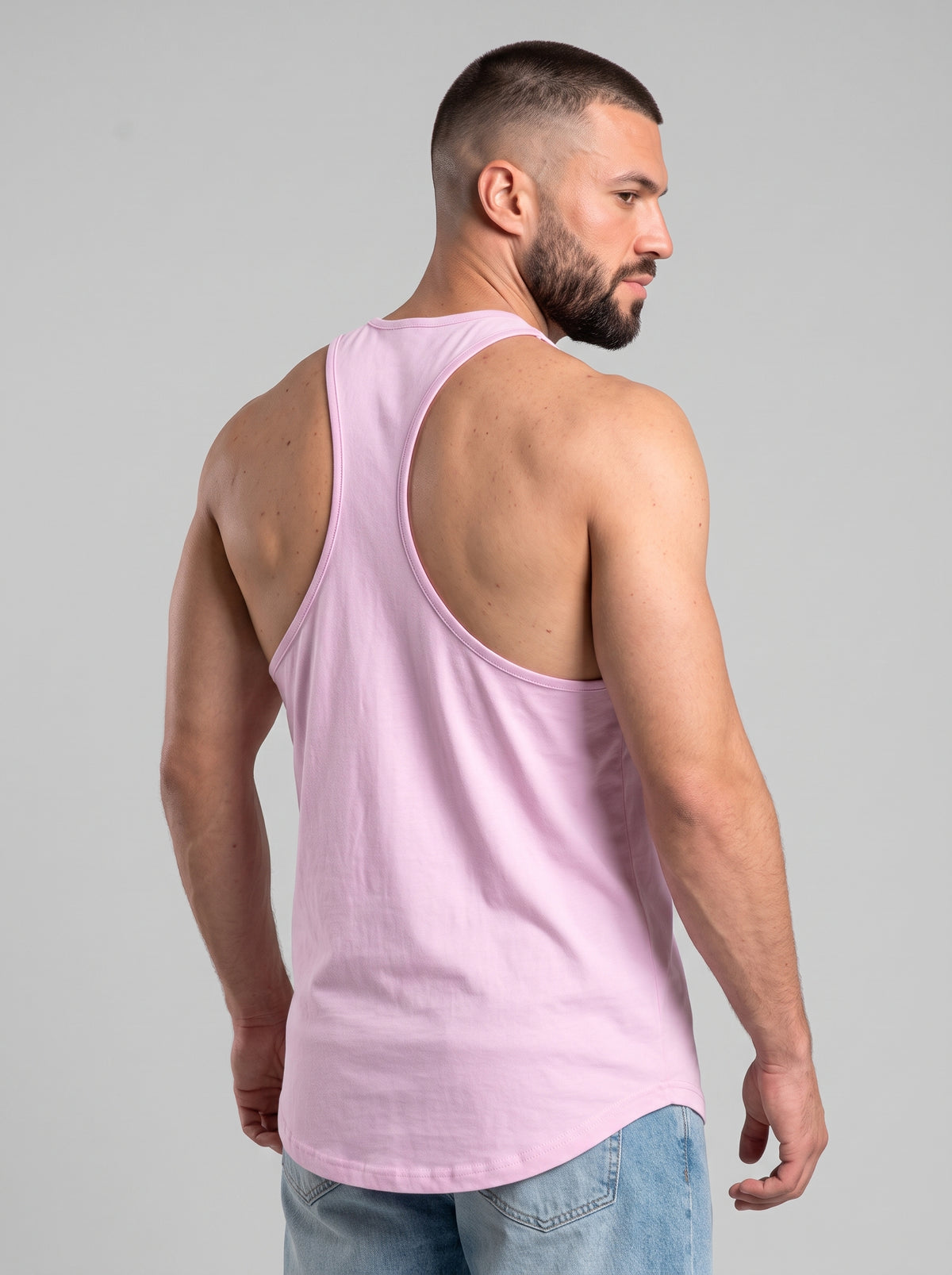 Polera musculosa Tirante lisa - Baby pink