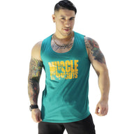 Polera Musculosa Cuello redondo Muscle Guys manga cero jade