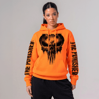 New Poleron Canguro The Punisher-Naranja