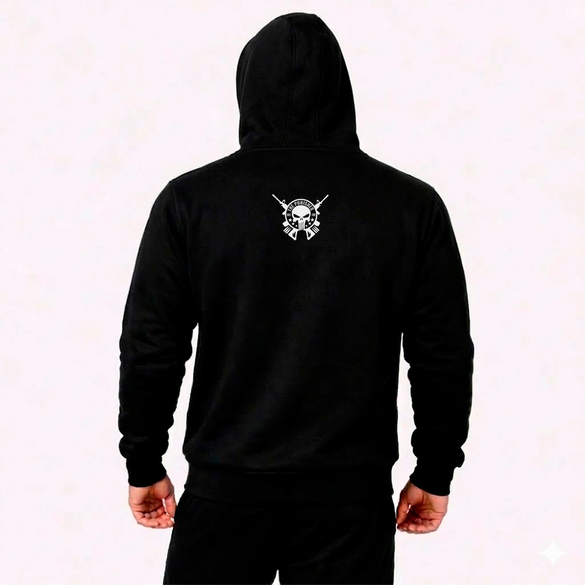 Polerón Canguro The Punisher – Negro