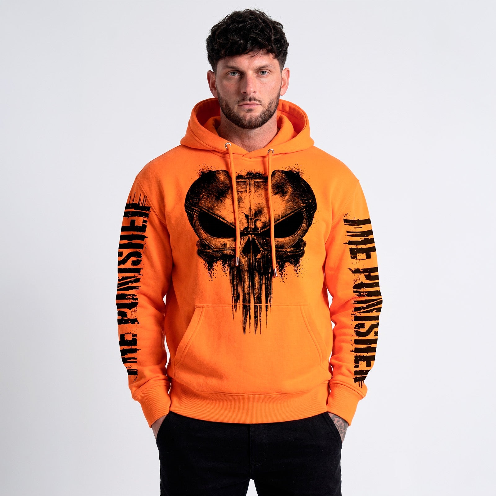 New Poleron Canguro The Punisher-Naranja