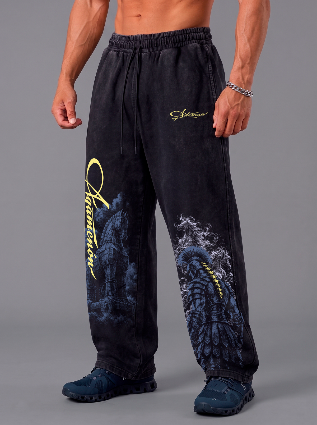 Pantalón Acid Wash Agamenon Two Black