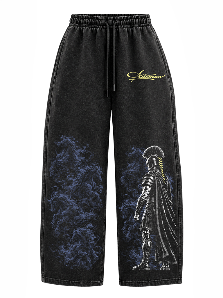 Pantalón Acid Wash Agamenon One Black