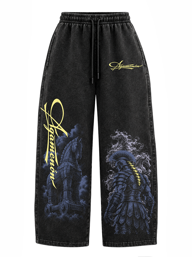 Pantalón Acid Wash Agamenon Two Black