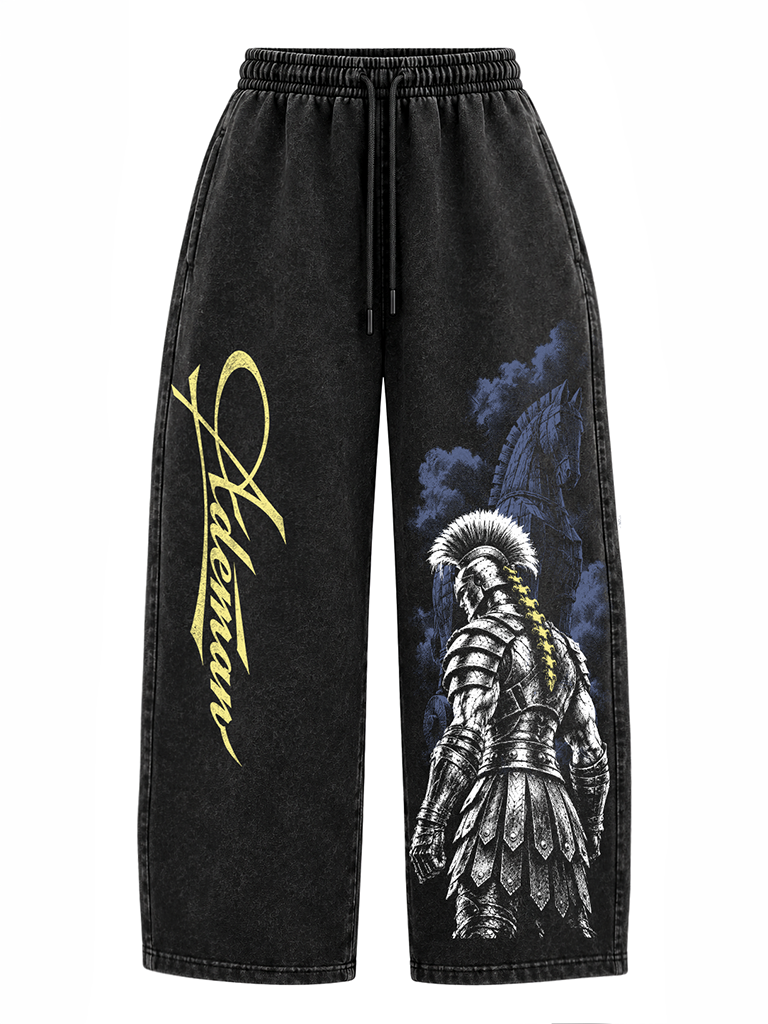 Pantalón Acid Wash Agamenon Three Black