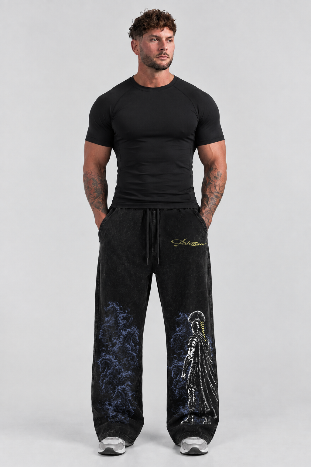 Pantalón Acid Wash Agamenon One Black